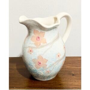NWT: Farval Ceramics - Hand Painted, Floral, Ceramic Pitcher